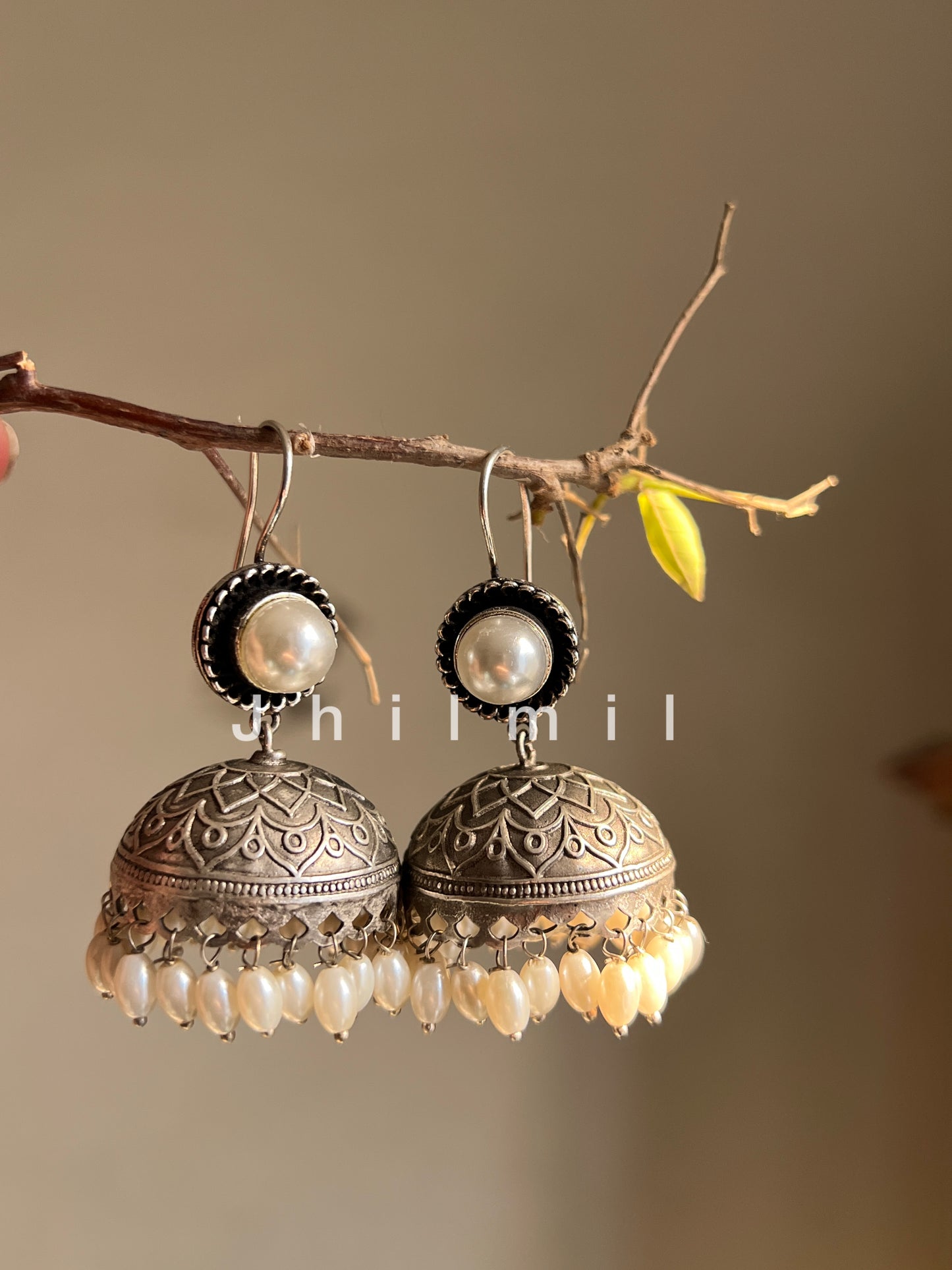 Silver Brass Earrings