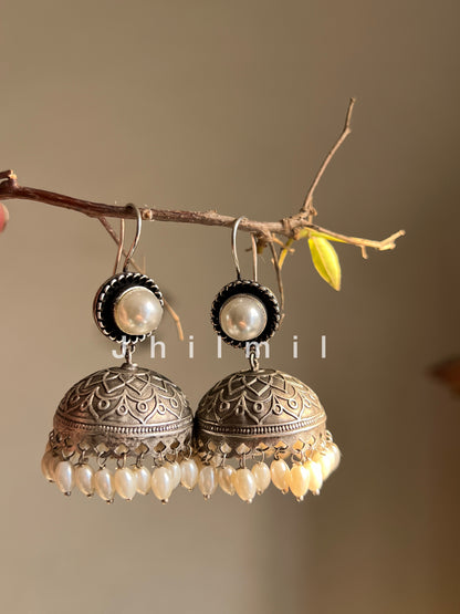 Silver Brass Earrings