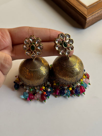Multi Antique Jhumka