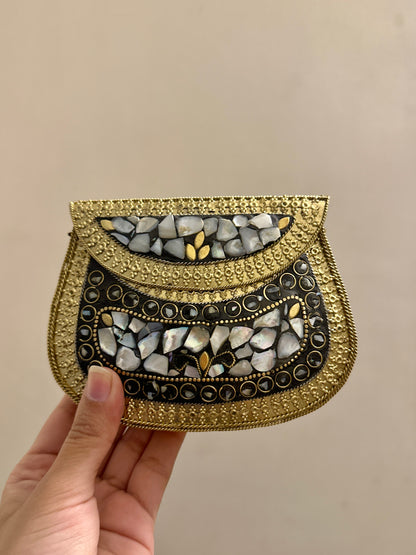 Medium Golden Seep Clutch Design 3