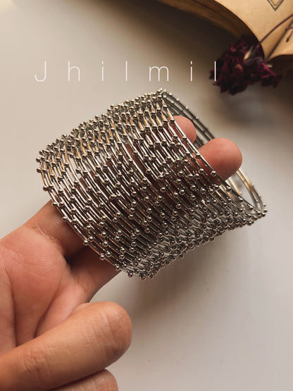 Dotted Metal Bangles