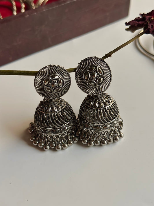 Black Polish Jhumki