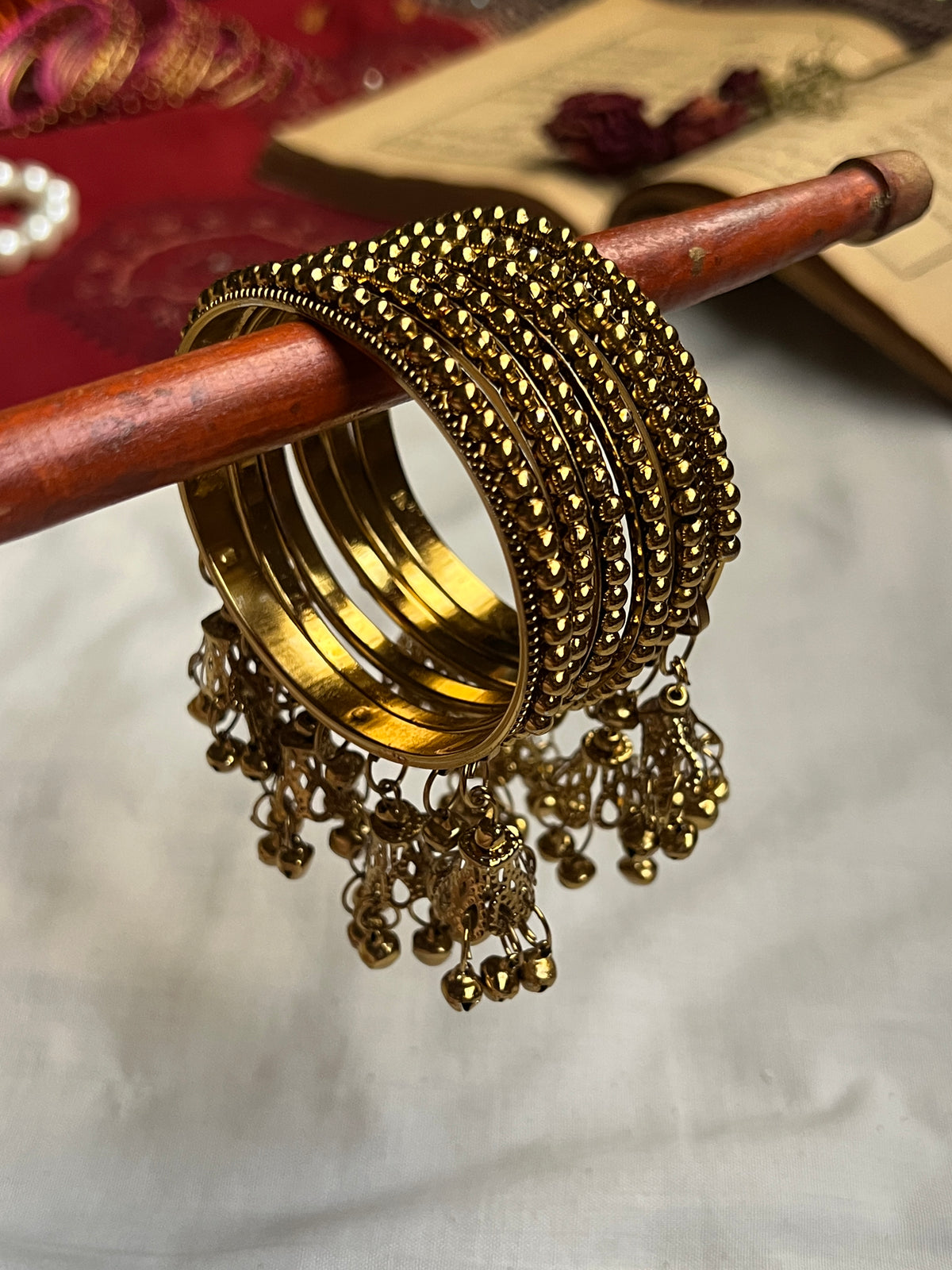 Beaded Bell Drop Bangles