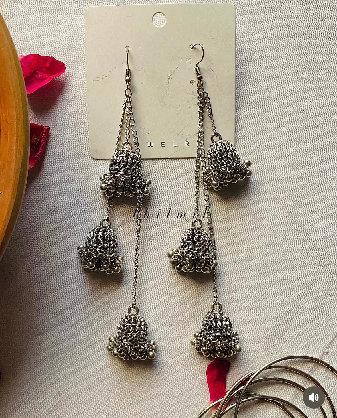 Three layer jhumki