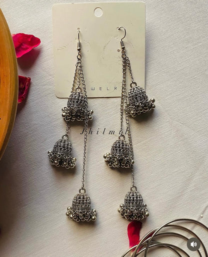 Three layer jhumki