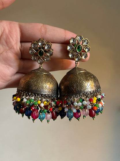 Multi Antique Jhumka