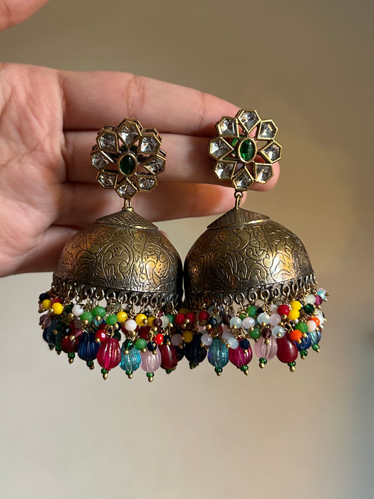 Multi Antique Jhumka