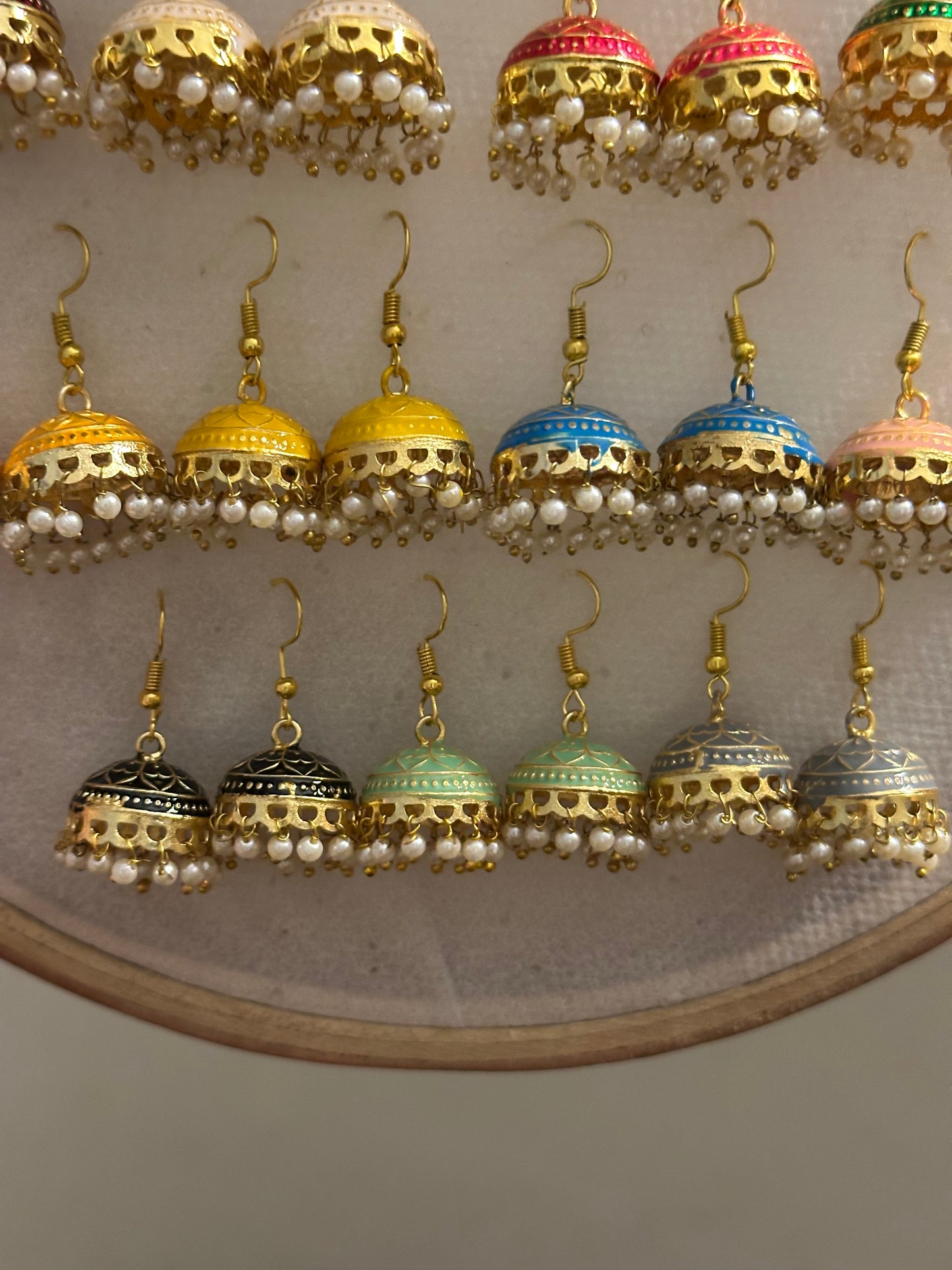 Meenakhari Jhumki Set