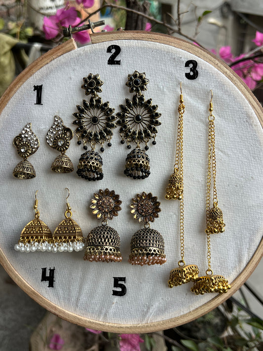 New Golden Jhumkis