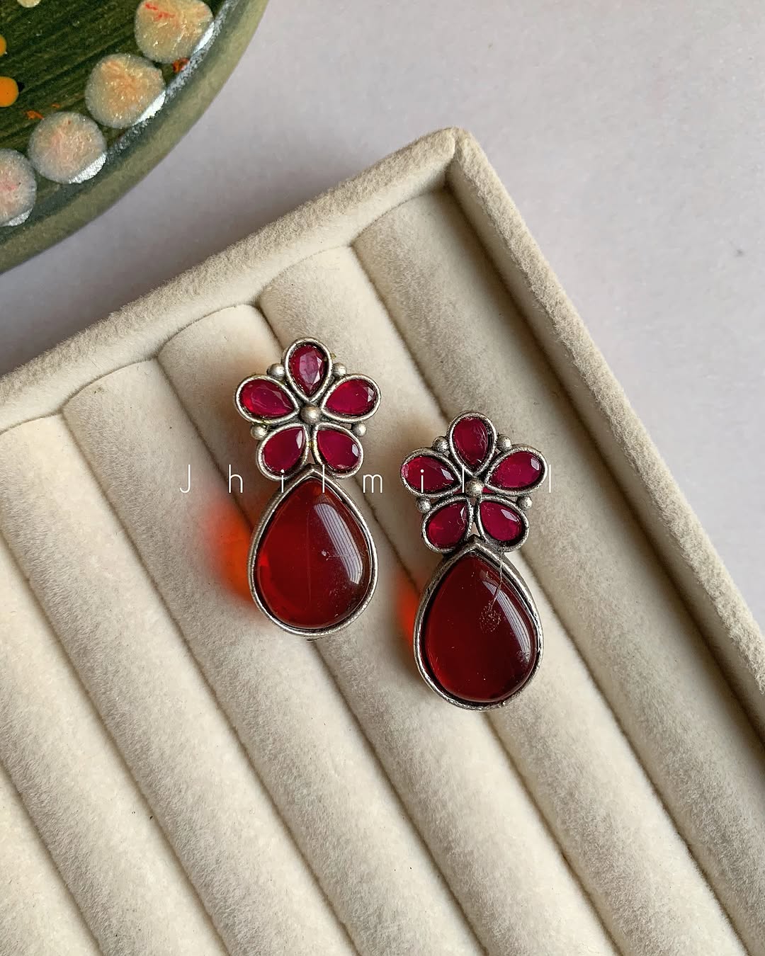 Flower Tear Drop Ear candy