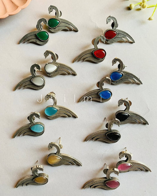 Swan Studded Ear candy