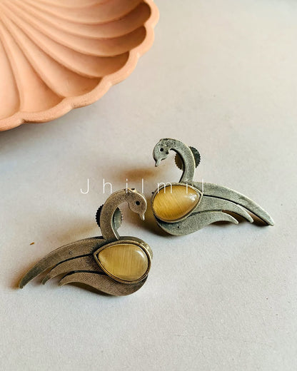 Swan Studded Ear candy