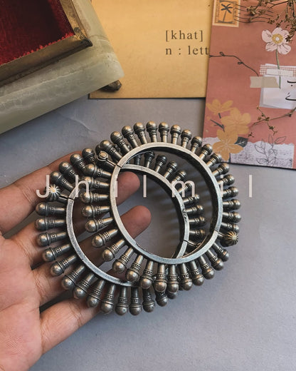 Antique Rajasthani openable spikes kara