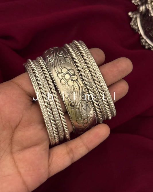 Indian classic bangles stack
