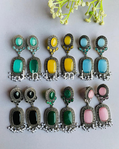 Designer look Mona Lisa stone Danglers
