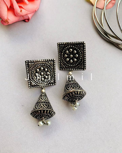Rajhastani Carved Jhumki