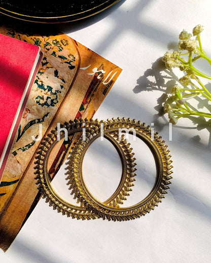 Rajasthani German silver Compressed bangles