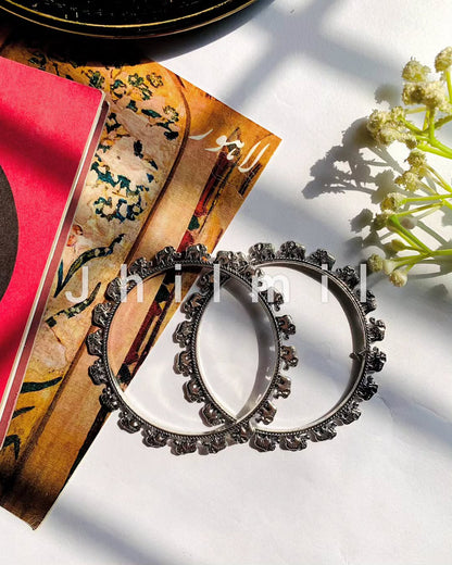 Rajasthani German silver Compressed bangles