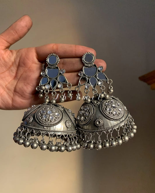 Oxidized Jhumka Design 33