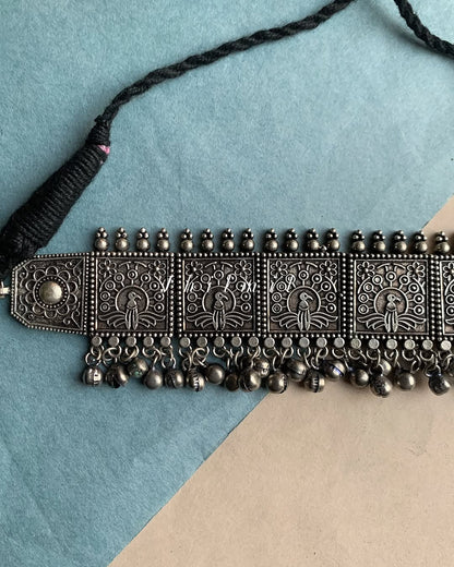 Premium Quality Bird Motif ghungroo choker