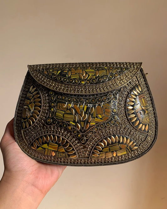 Brown Vintage Clutch