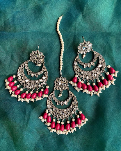 Sheesh earring Teeka Set
