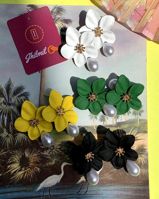 Clay Flower Studs
