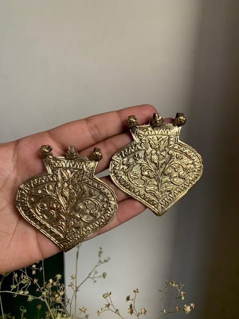 Golden Paan Earrings