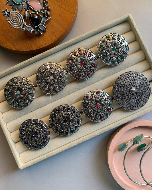 Studded Round Ring