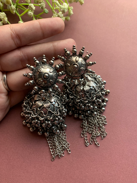 Oxidized Jhumka Design 68