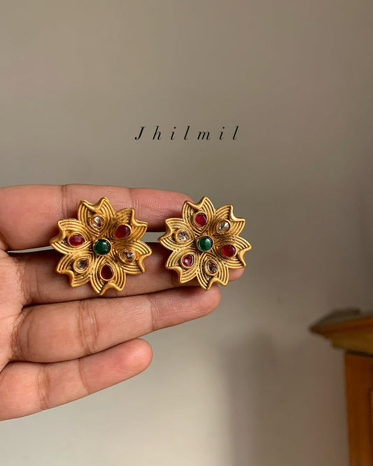 Rajwari Phool Earrings