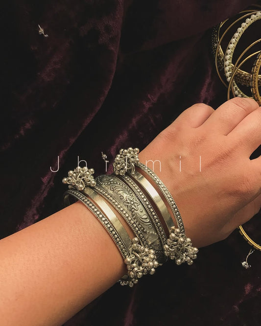 PomPom bangles stack