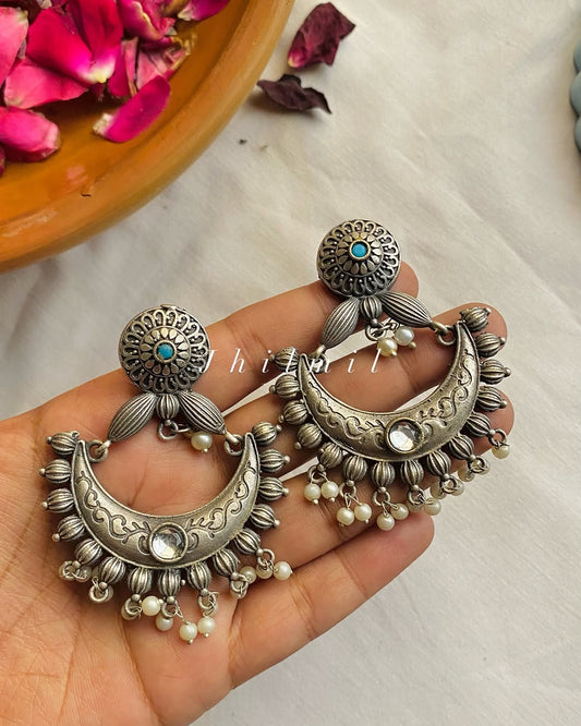 Nigarish chand bali earrings
