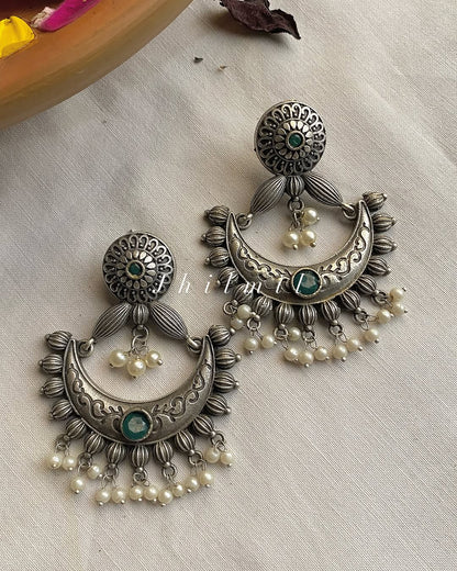 Nigarish chand bali earrings