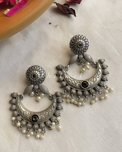 Nigarish chand bali earrings