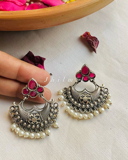 Rekha Chand bali earrings