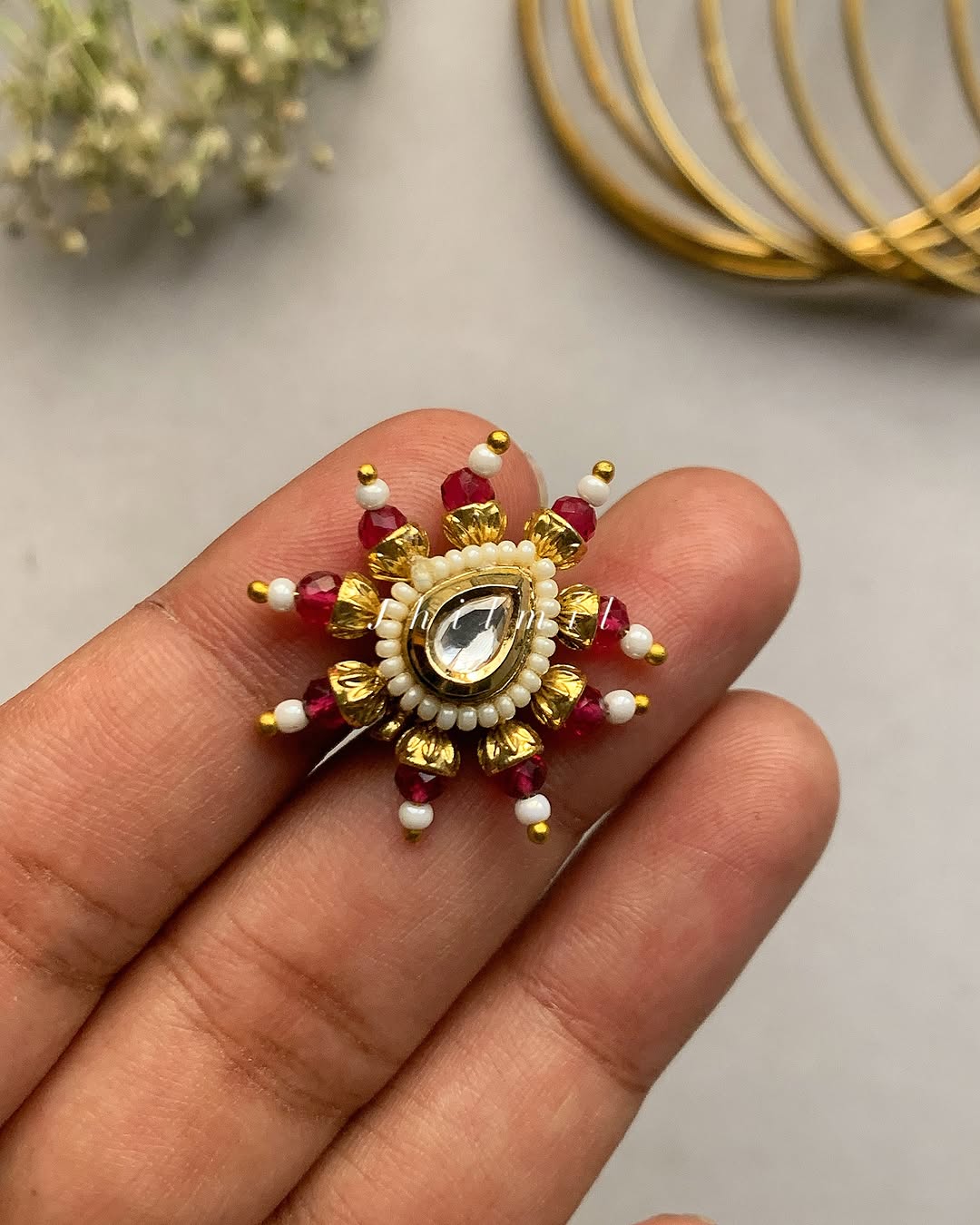 Chunky Kundan Nosepin