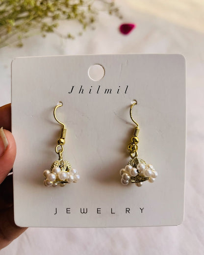 Mini Beaded jhumkis