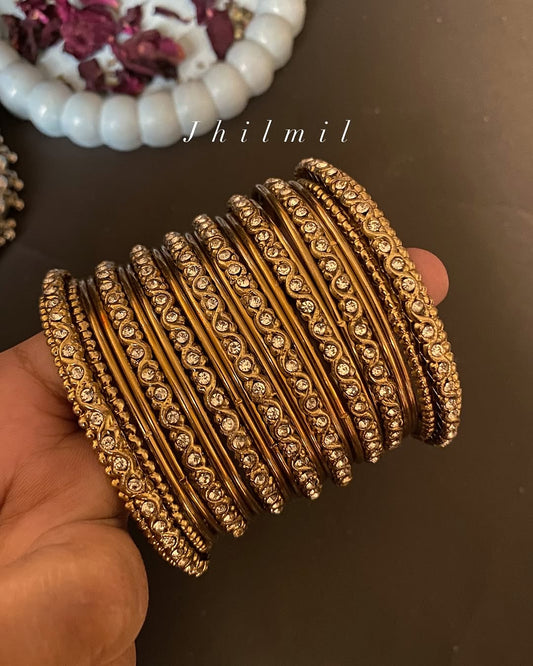 Golden Mastani Bangles stack