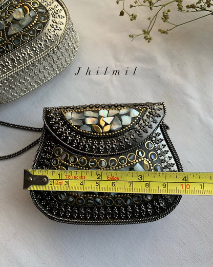 Mini Metal Clutch - Potli Design