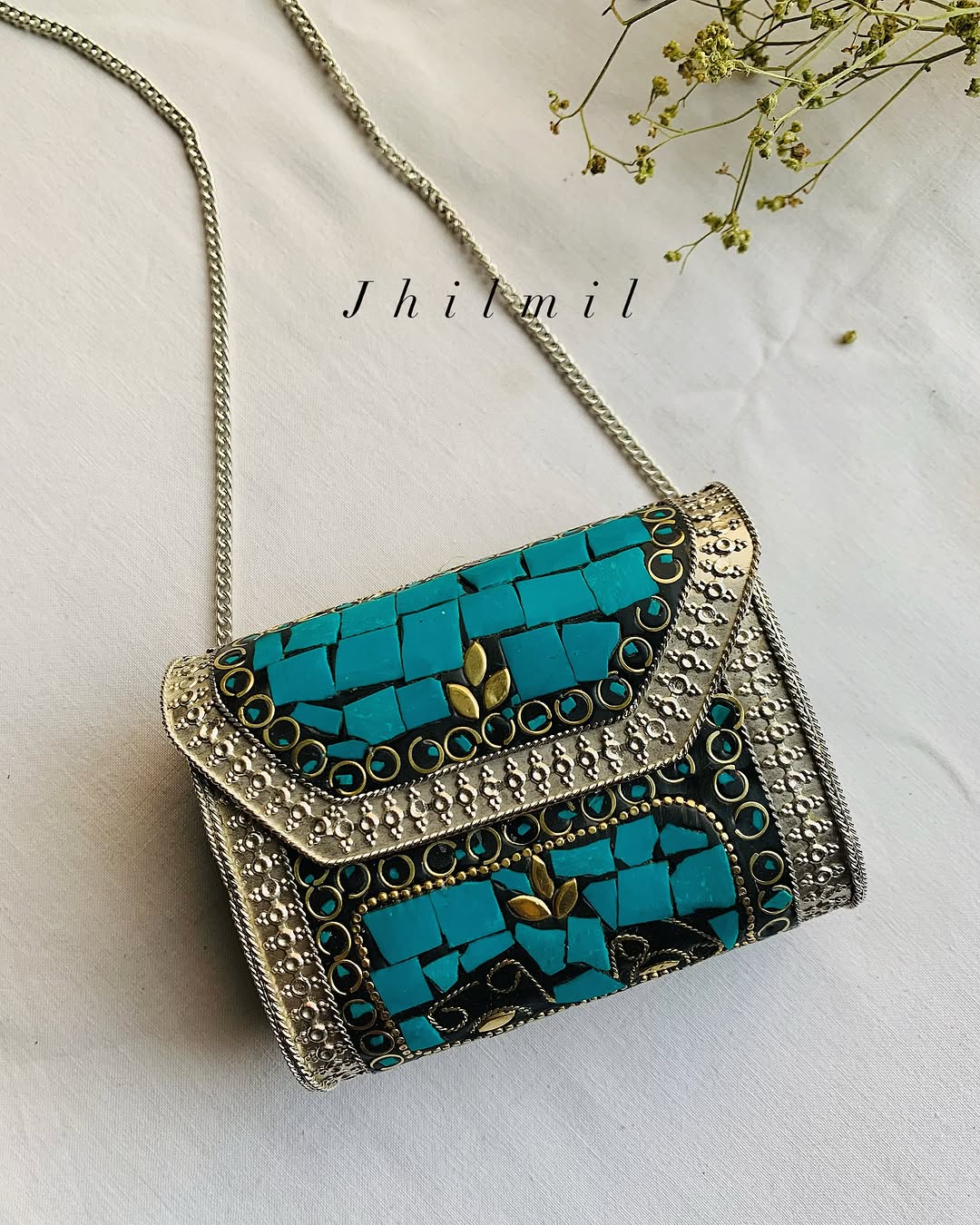 Mini Metal Clutch - Square Design