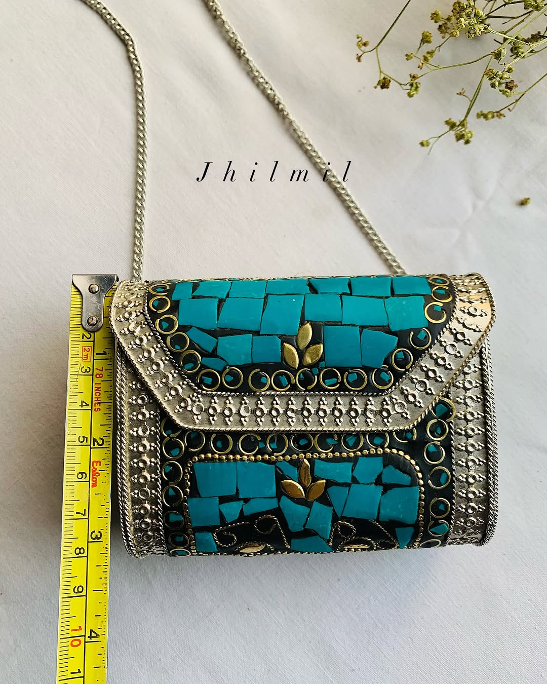 Mini Metal Clutch - Square Design