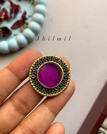 Afghan Double Circle Ring