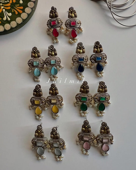 Roshanara Dual Tone Studs