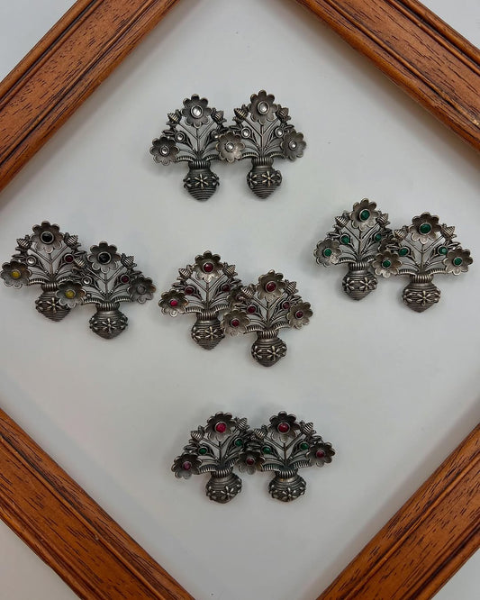 Cute Flower pot earrings