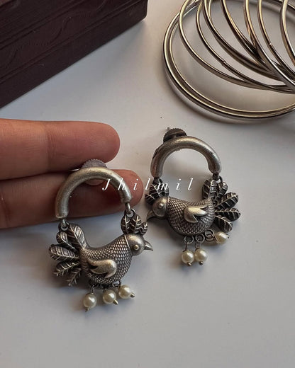 Hanging Bird Earrings