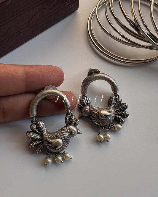 Hanging Bird Earrings