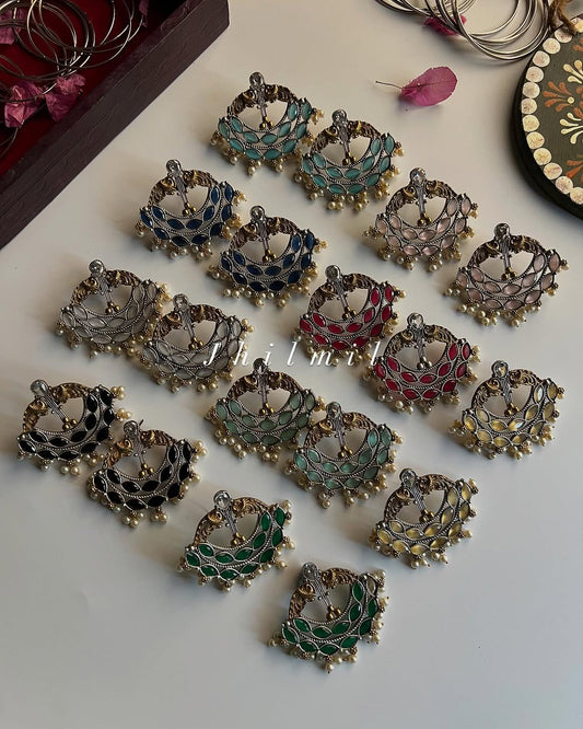 Shehwar Dual Tone Earrings