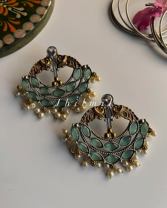 Shehwar Dual Tone Earrings