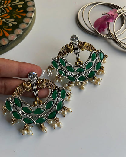 Shehwar Dual Tone Earrings